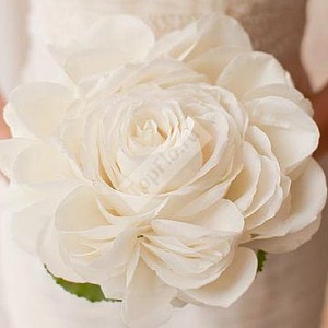 Букет невесты белая розамелия