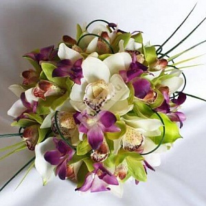 Букет невесты из орхидеи цимбидиум