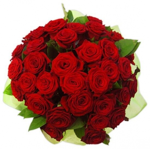 Букет из 49 красных роз 40 см