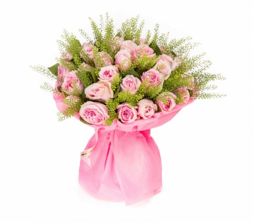 Букет светло-розовых роз