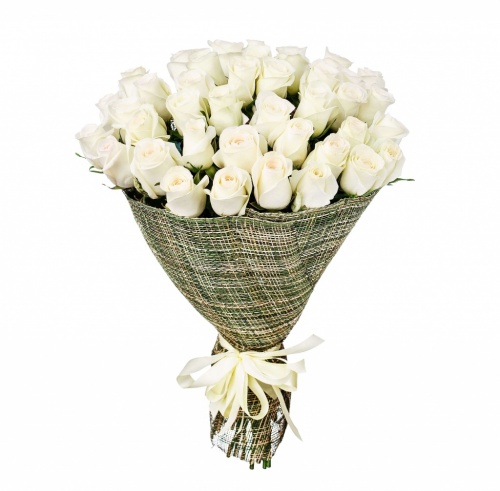 Букет 35 белых роз
