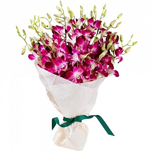 Букет из розовых орхидеи дендробиум